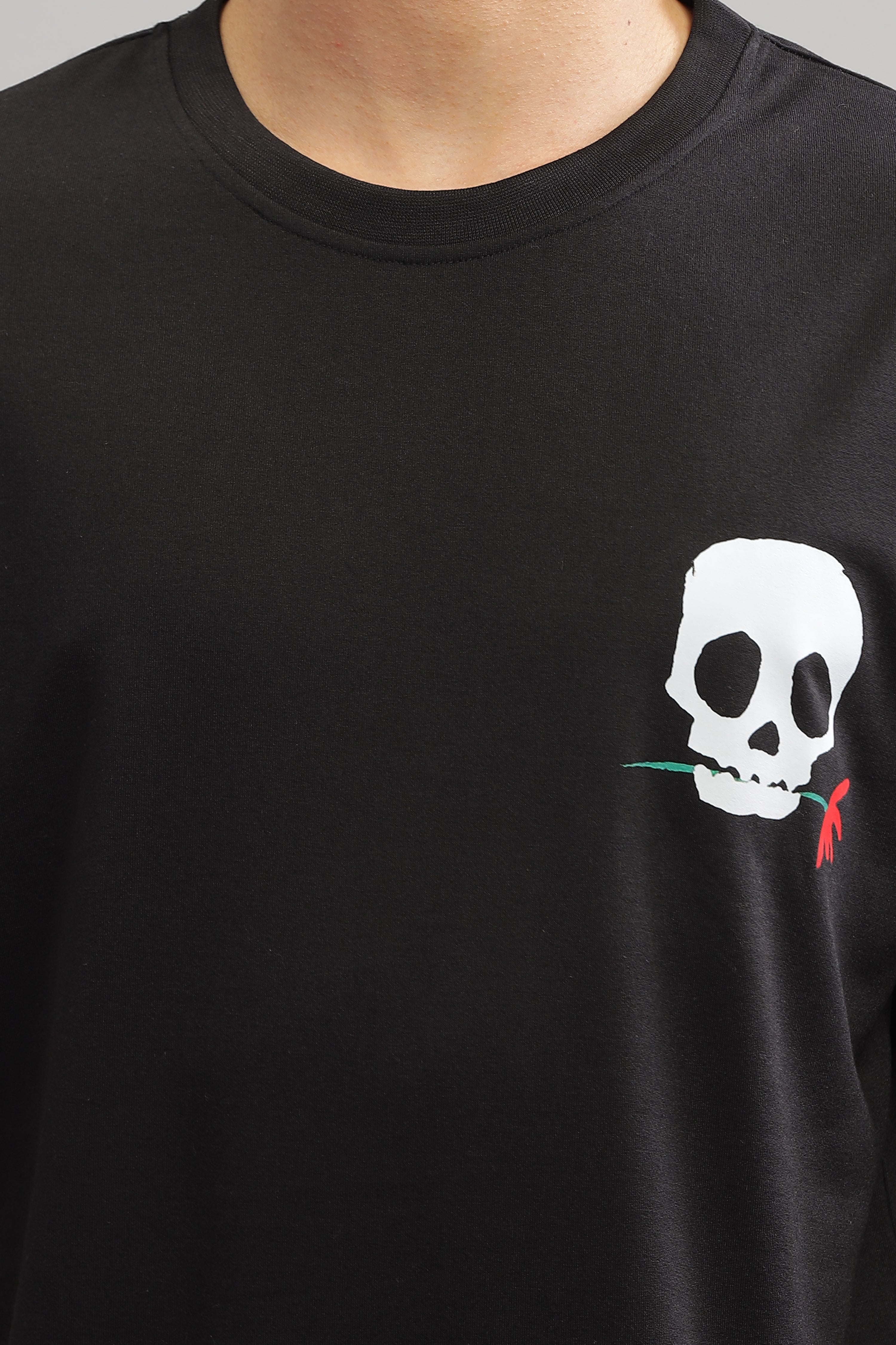 Black Oversized "Skeleton" T-Shirt