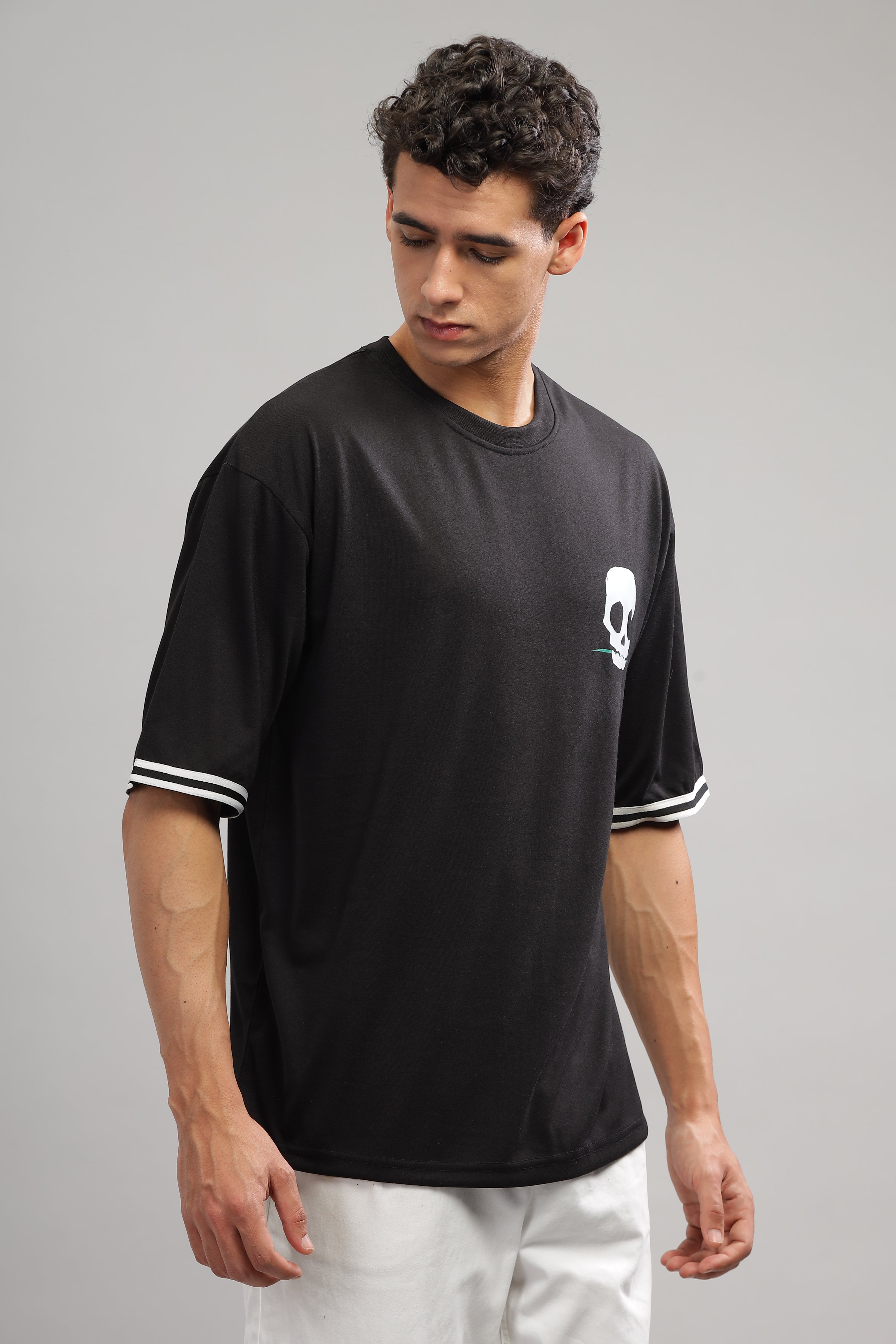 Black Oversized "Skeleton" T-Shirt