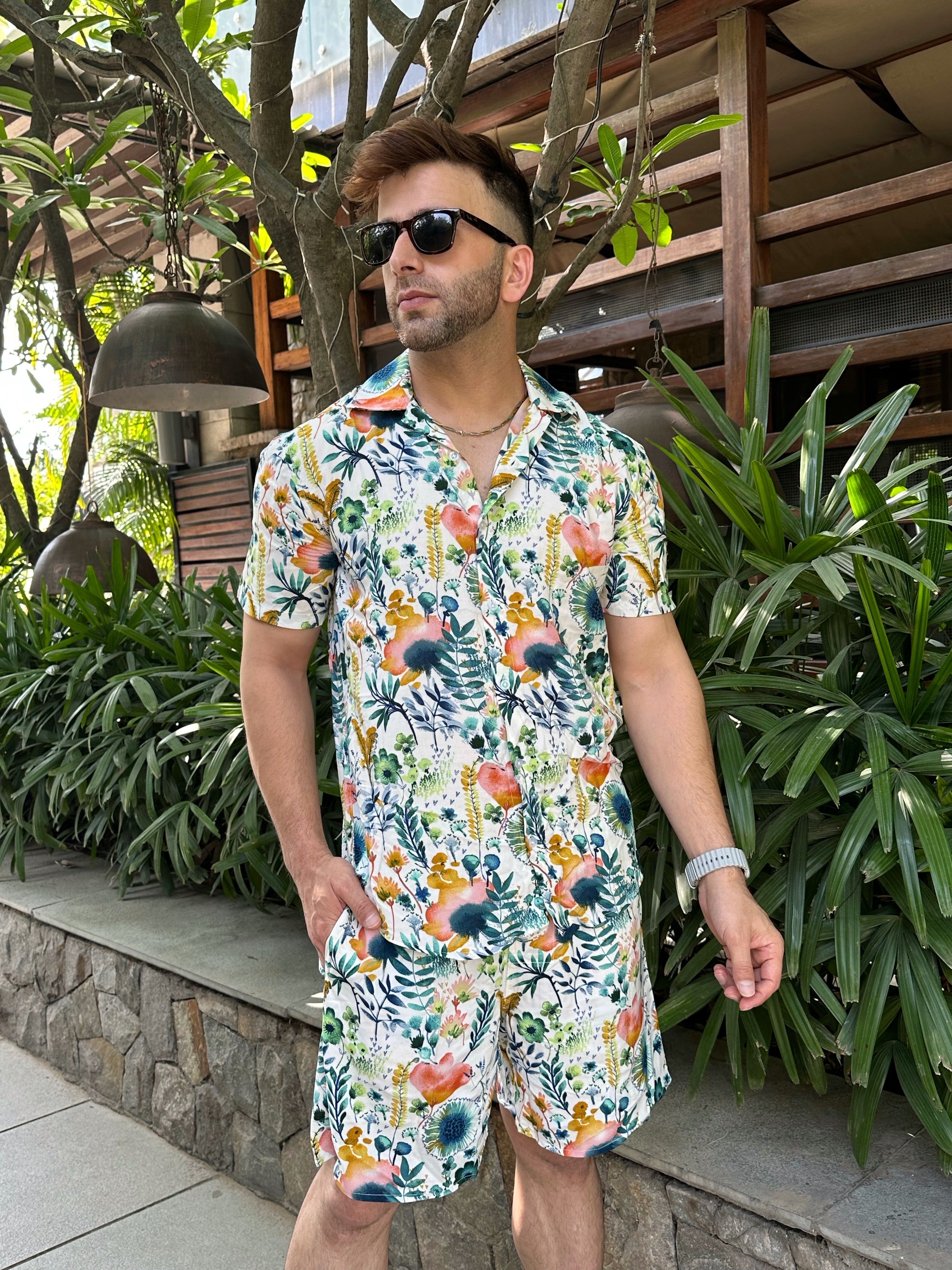 Green Floral Co-Ord Set