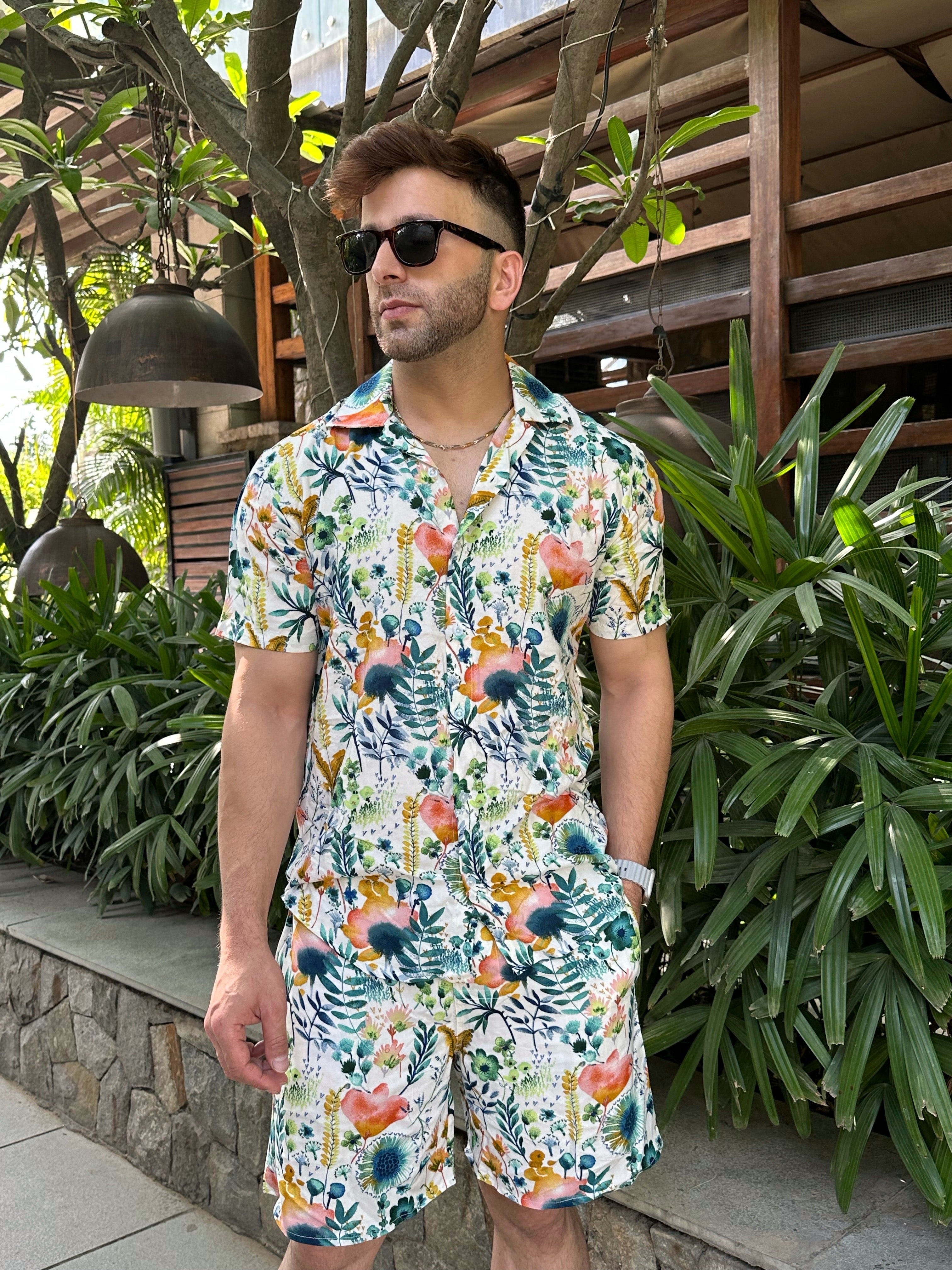 Green Floral Co-Ord Set