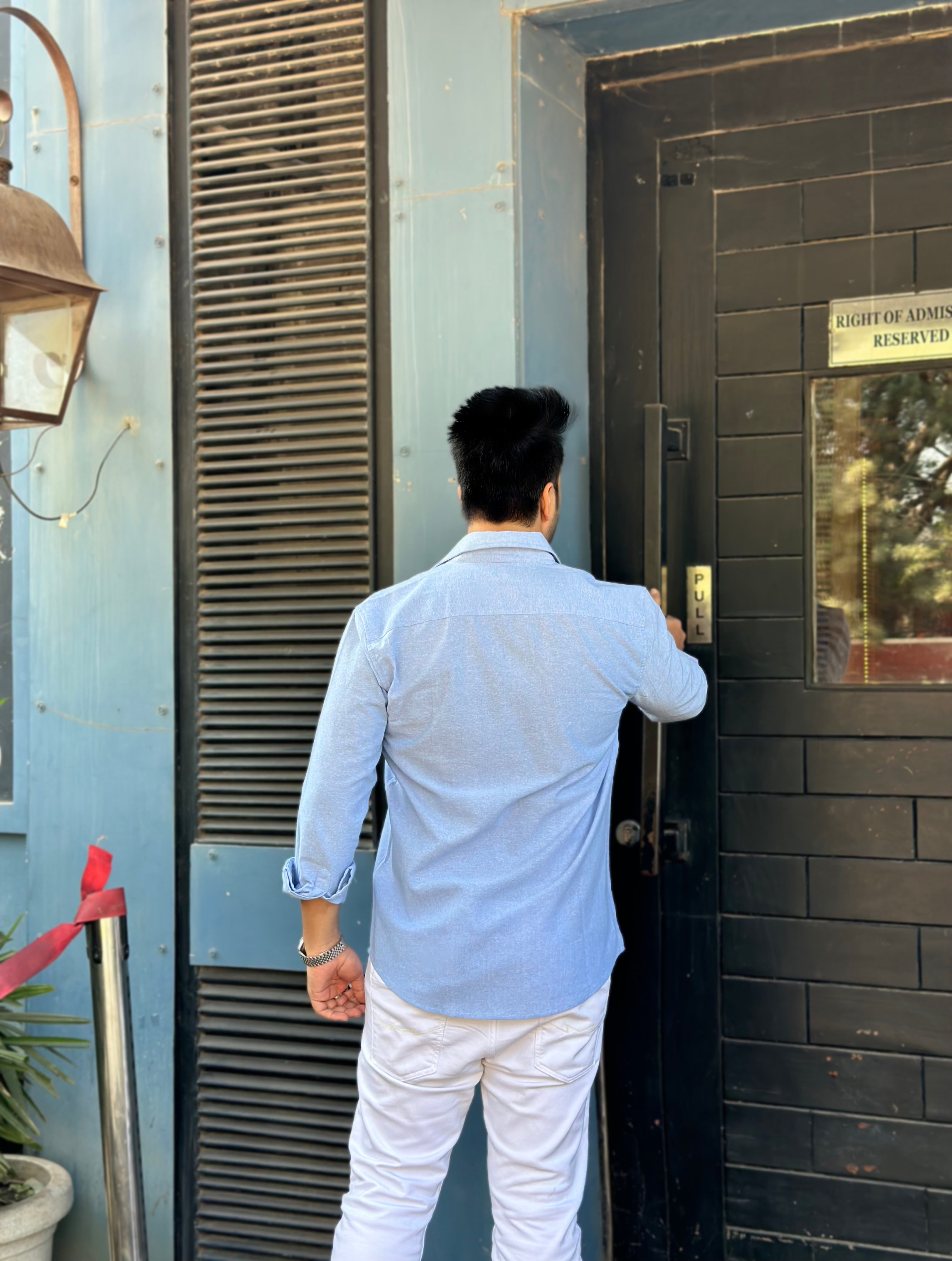 Blue Denim Double Pocket Shirt