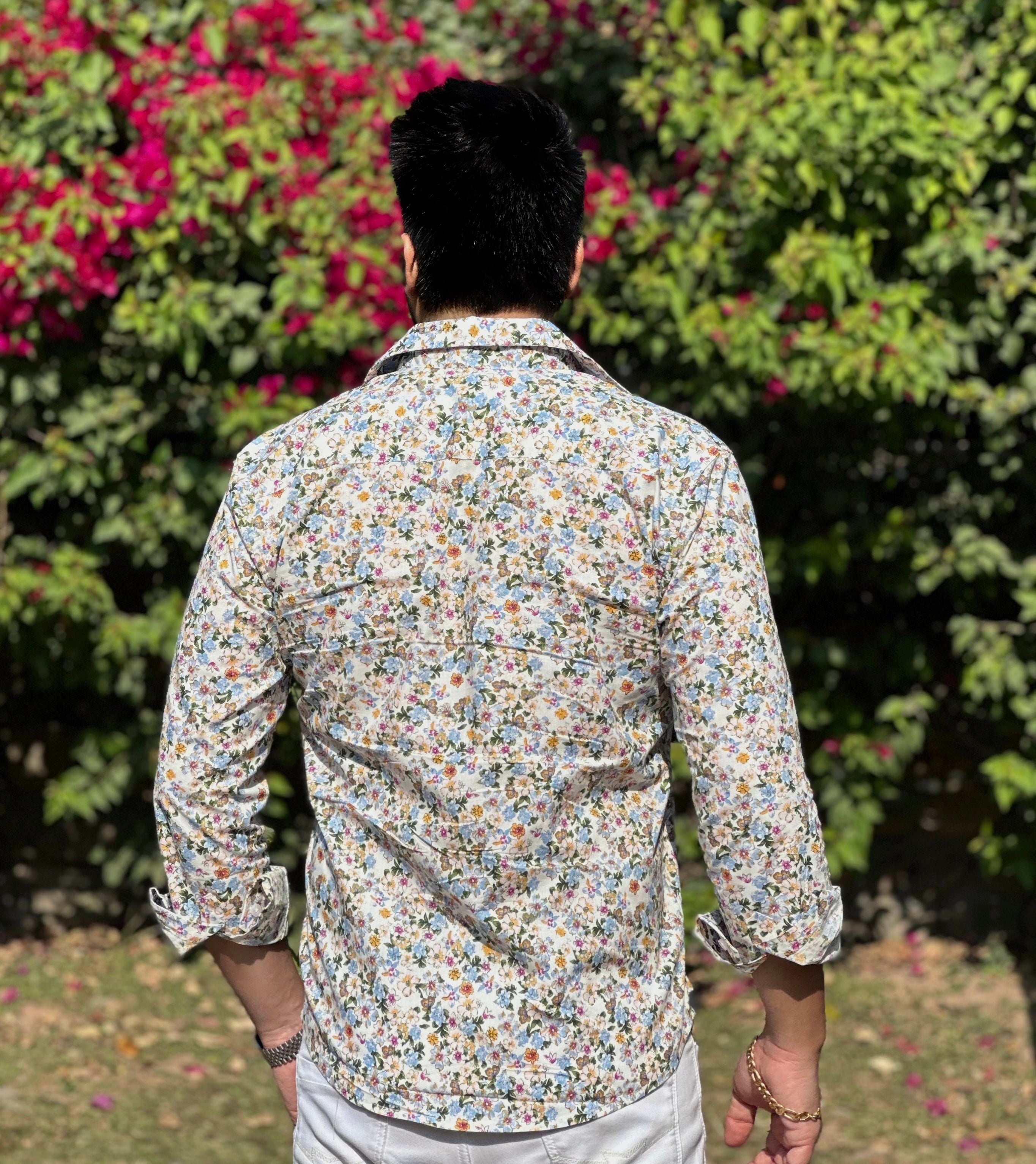 White Oh So Floral  Shirt