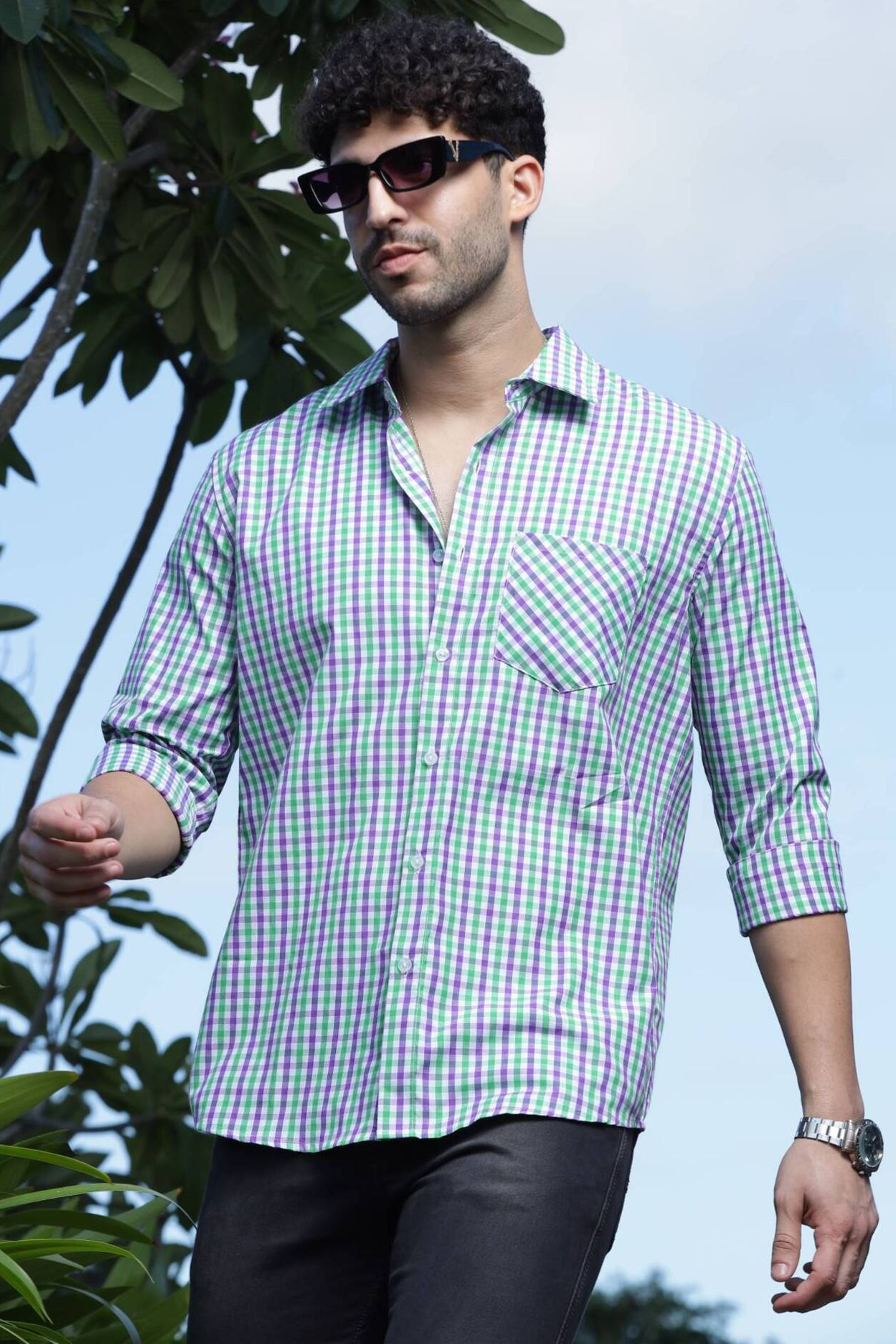 Green Stripe Shirt