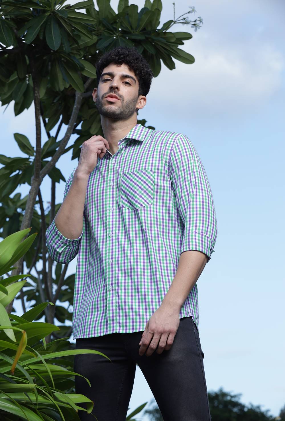 Green Stripe Shirt