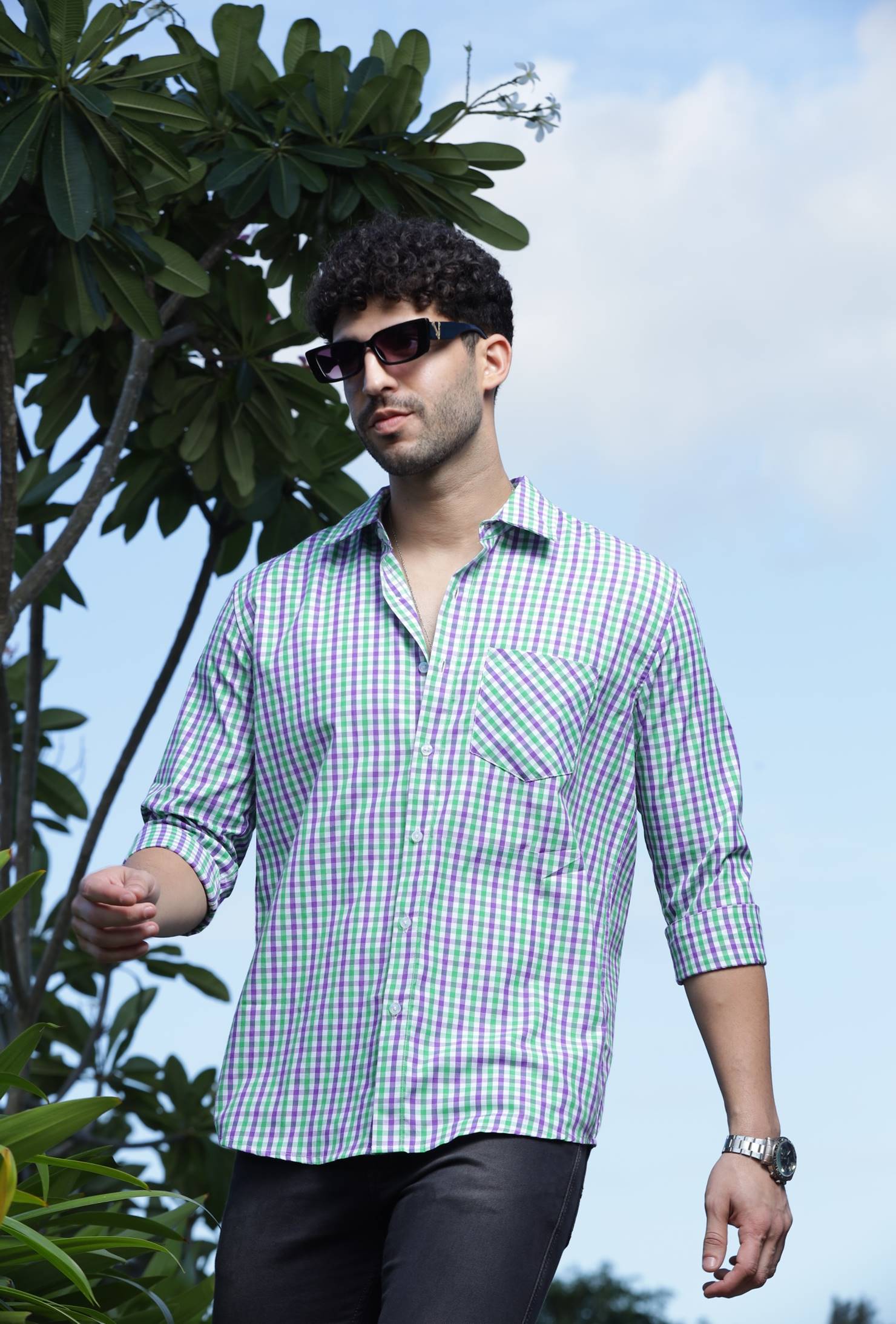 Green Stripe Shirt