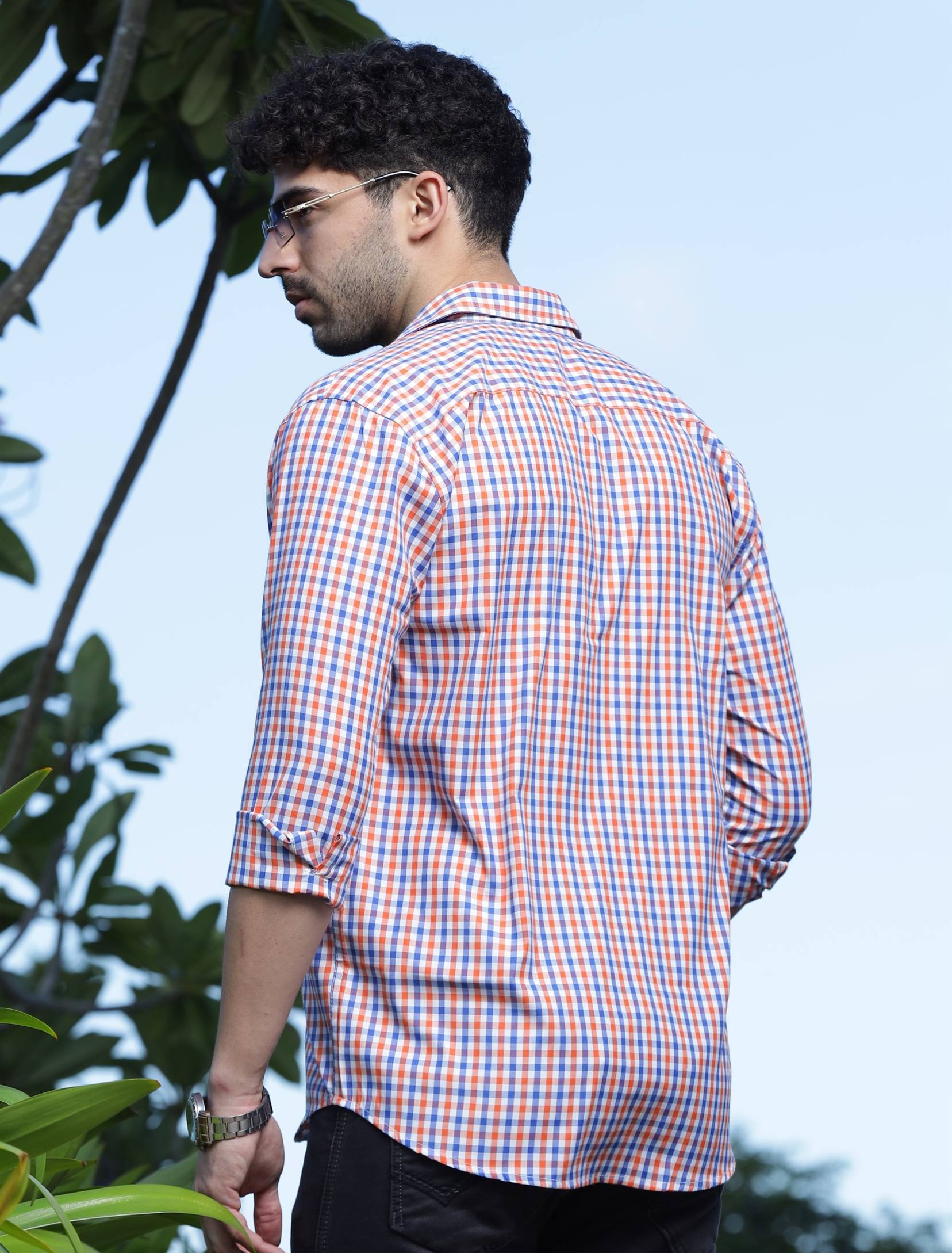 Orange Stripe Shirt