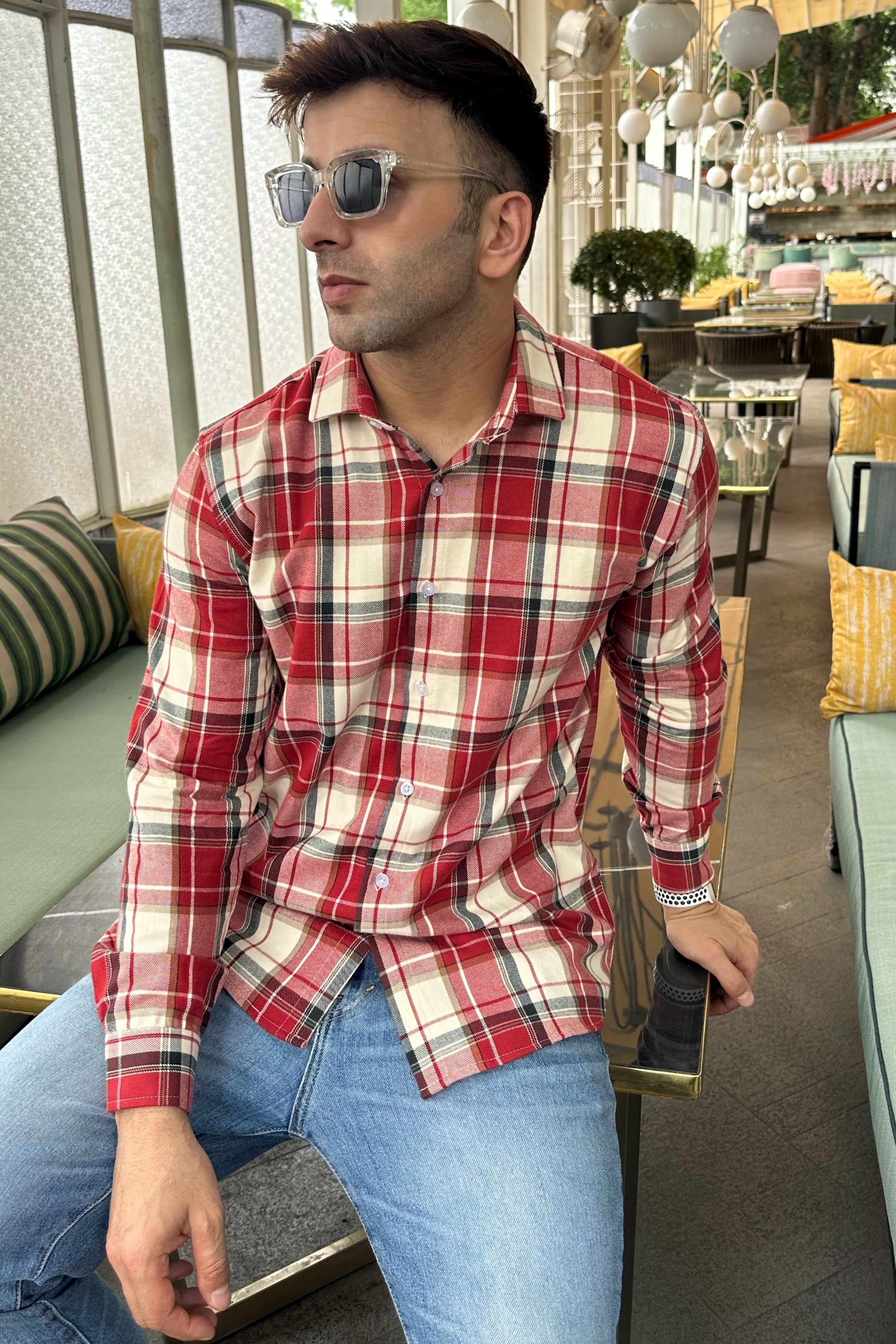 Red Flannel Check Shirt