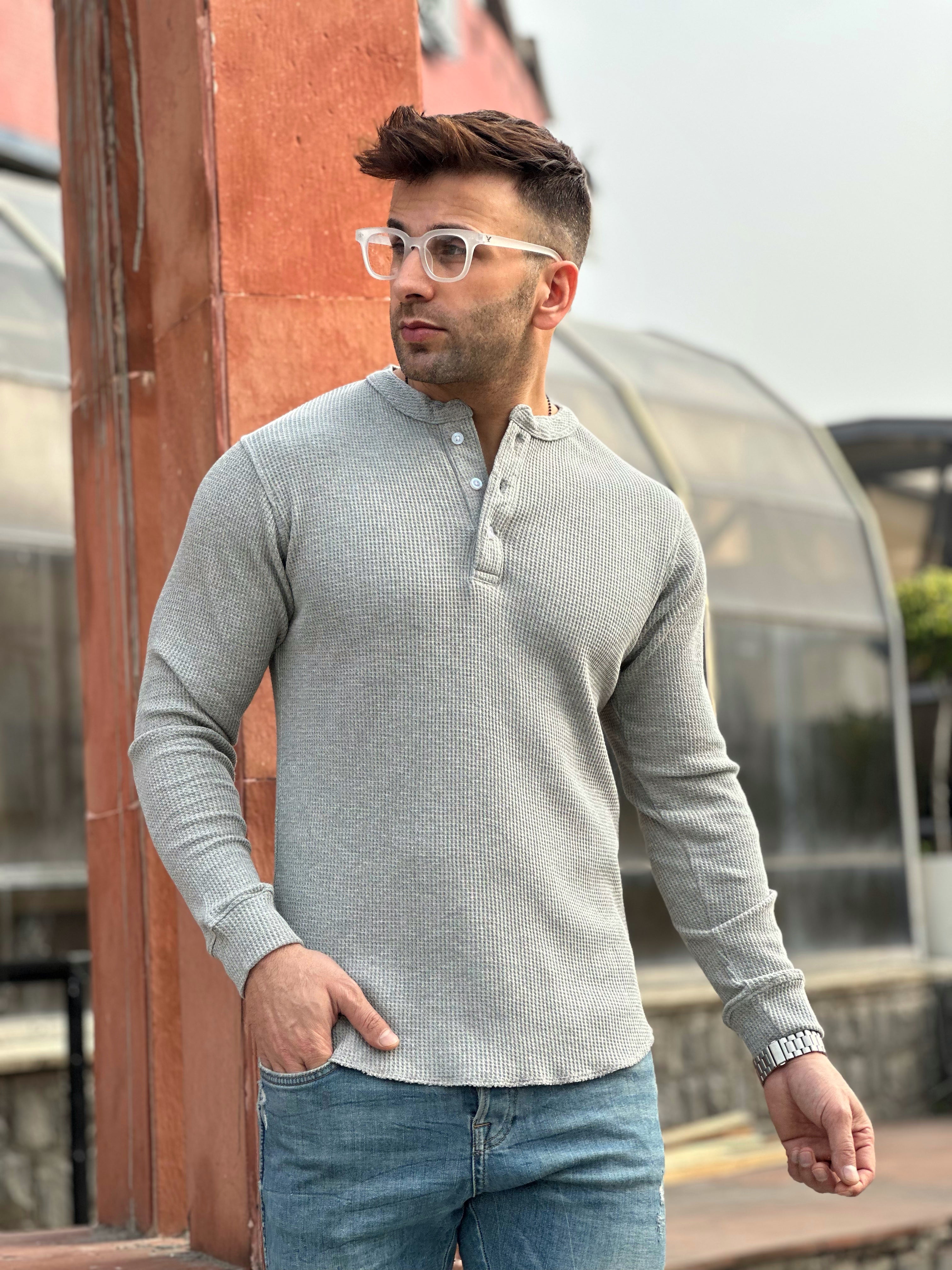 Henley neck t outlet shirts