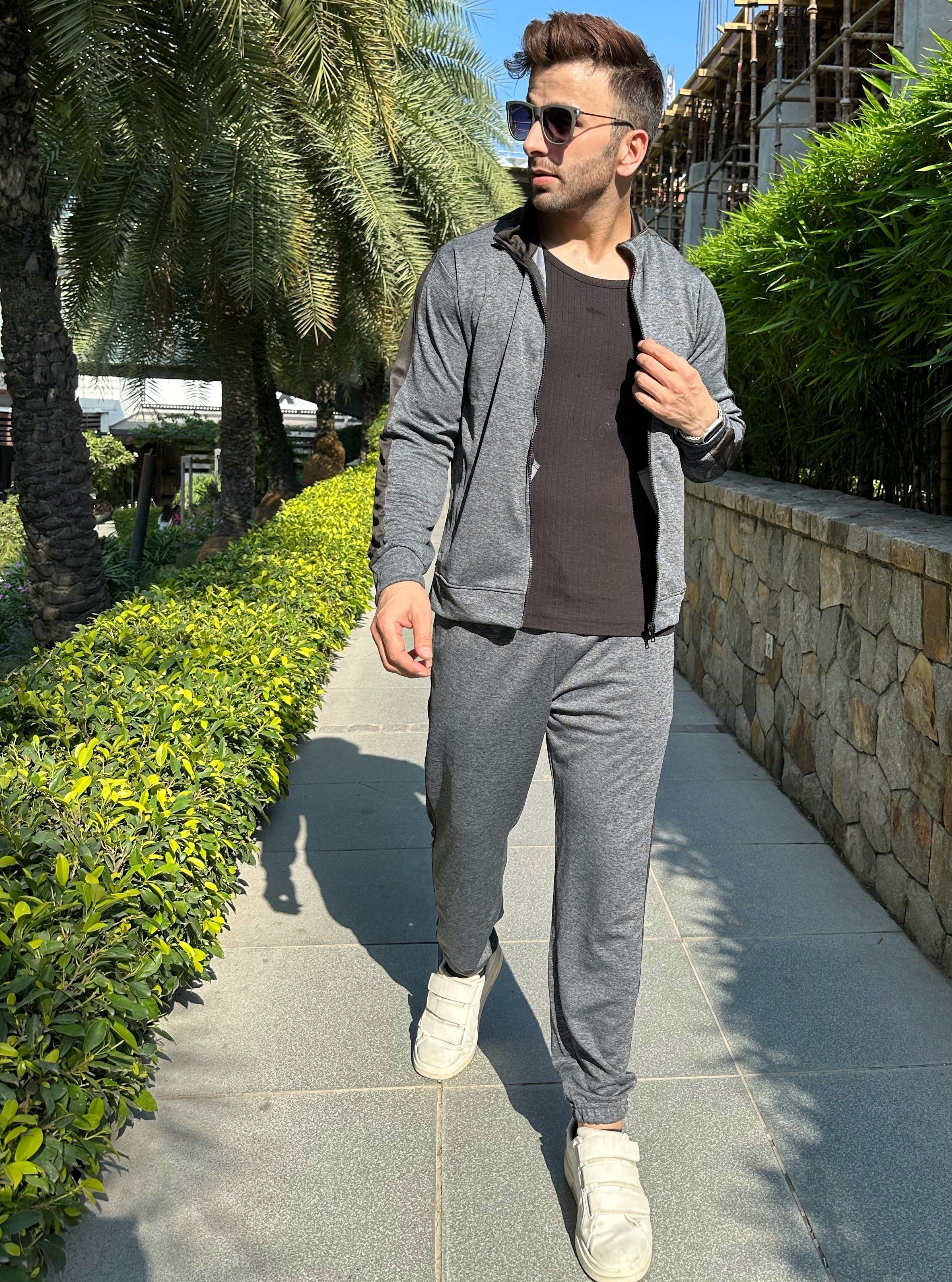 Tinted Dark Grey Tracksuit Co-Ord