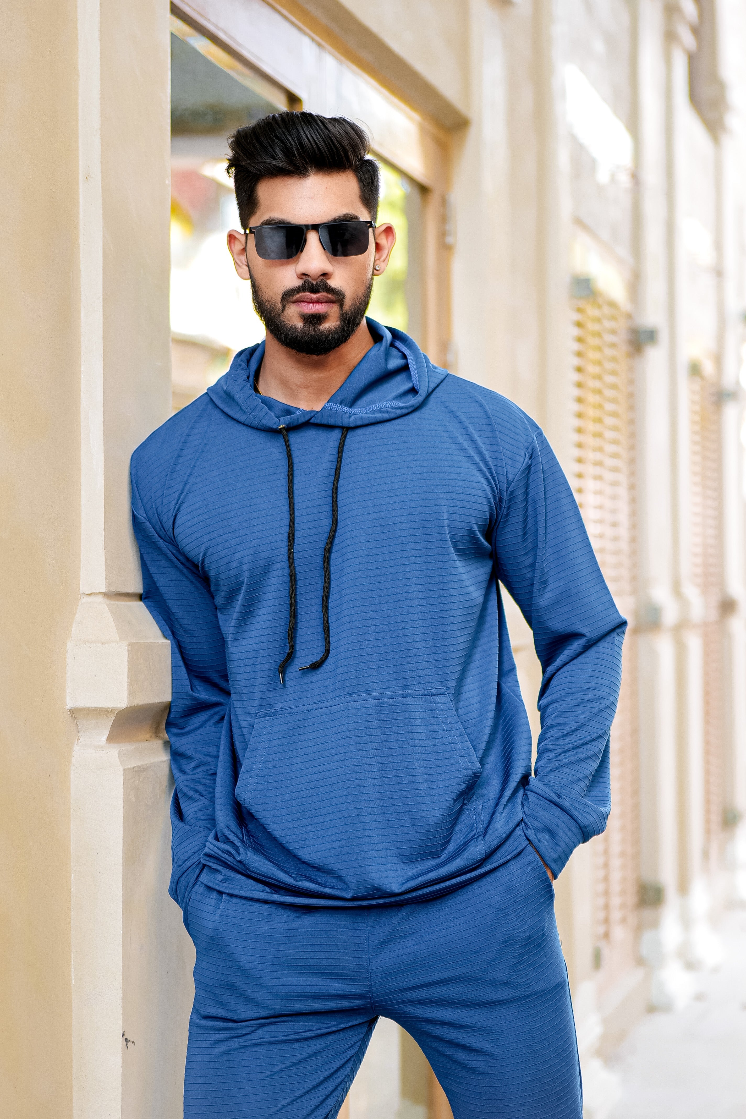 Self Design Blue Tracksuit Co-Ords