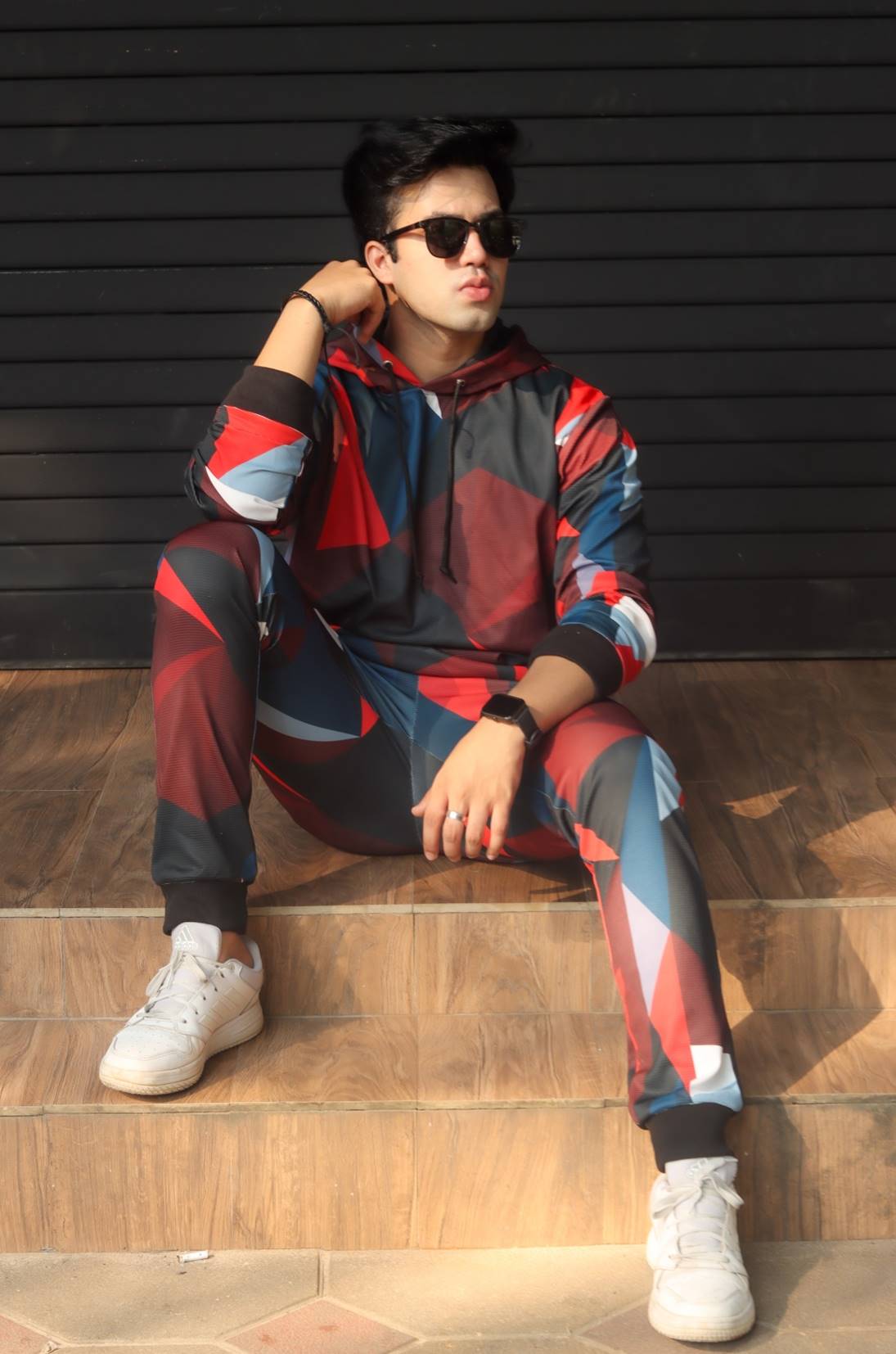 Abstract Multi Color Tracksuit Co-Ords