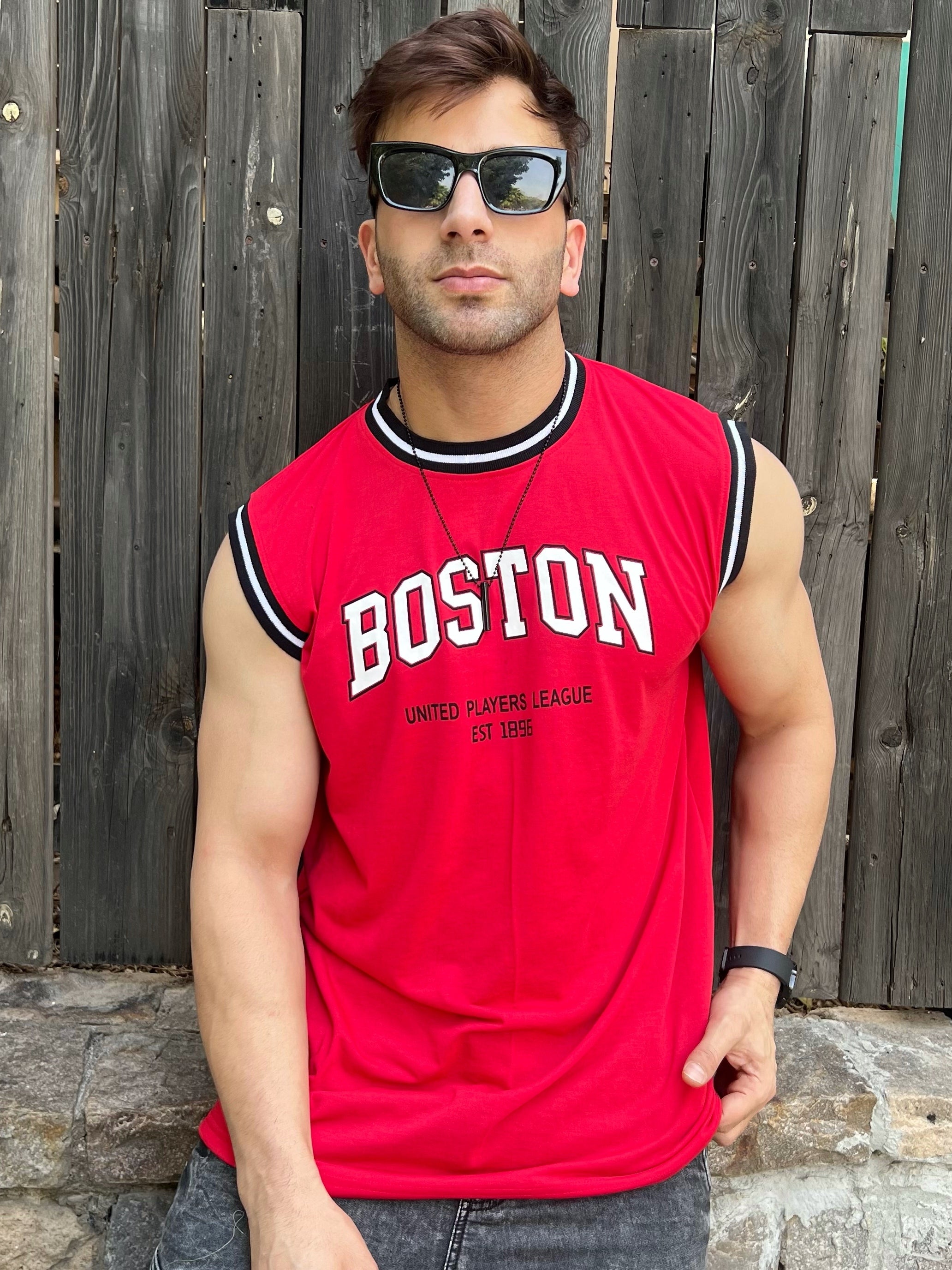 Red "Boston"  Vest