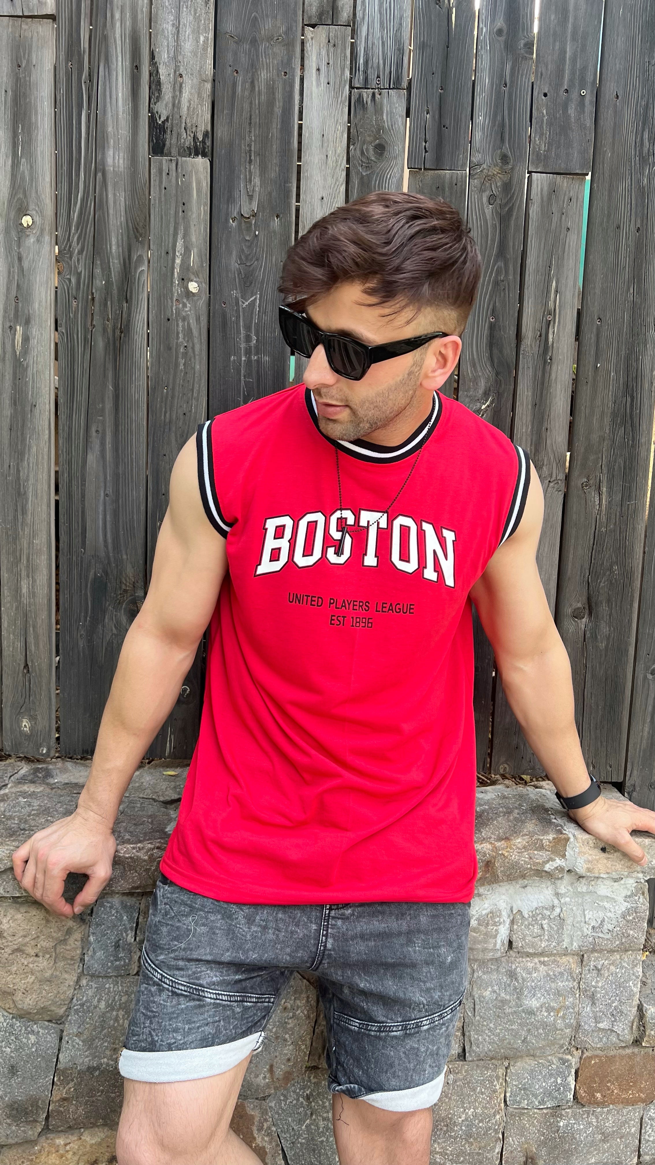 Red "Boston"  Vest