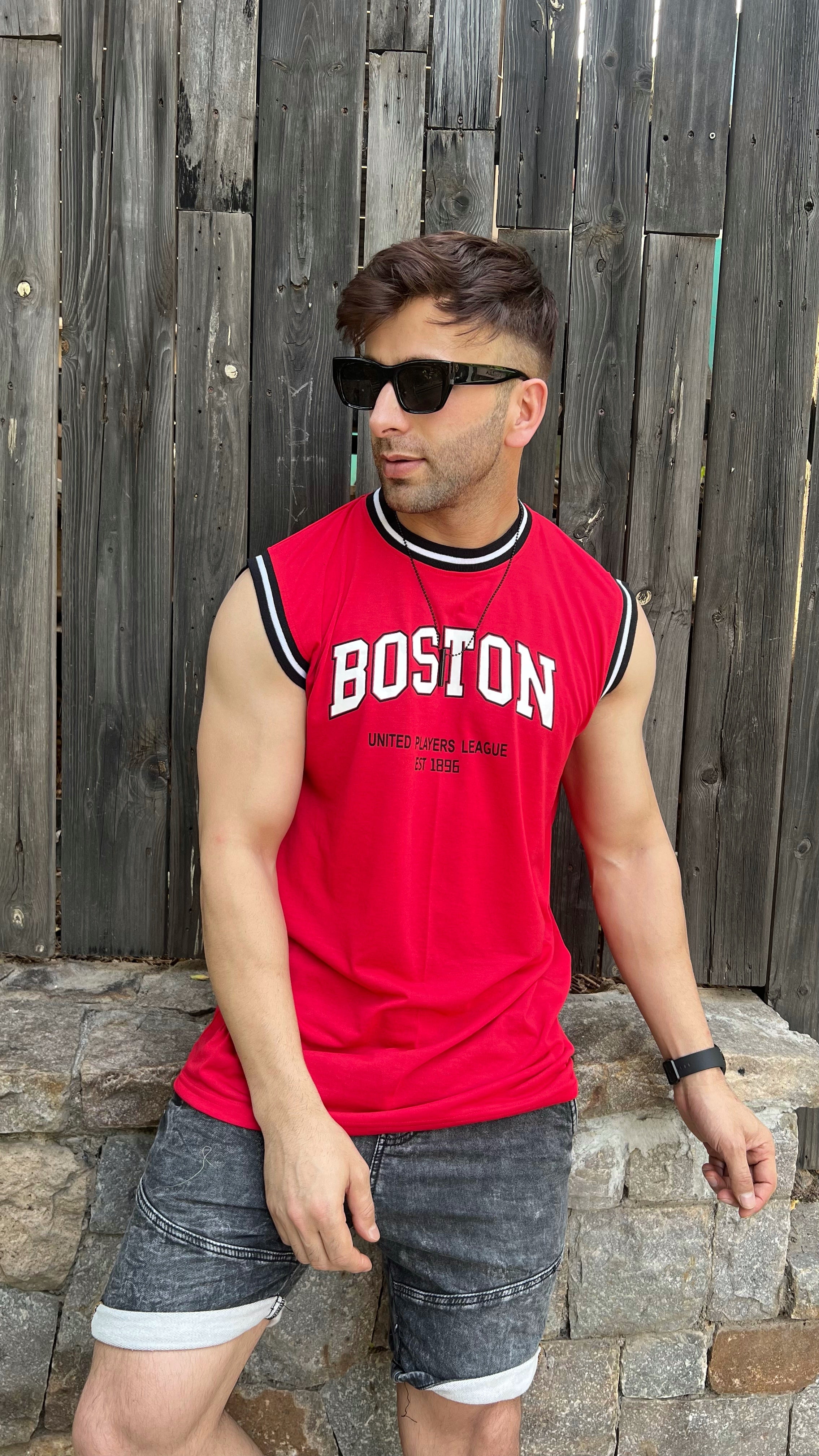 Red "Boston"  Vest